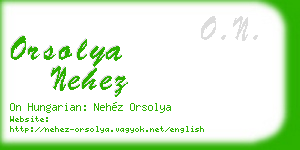 orsolya nehez business card