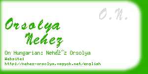 orsolya nehez business card